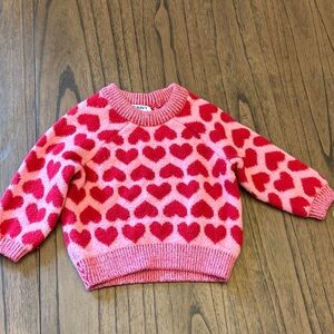 Old Navy Heart Sweater 6-12 Mo